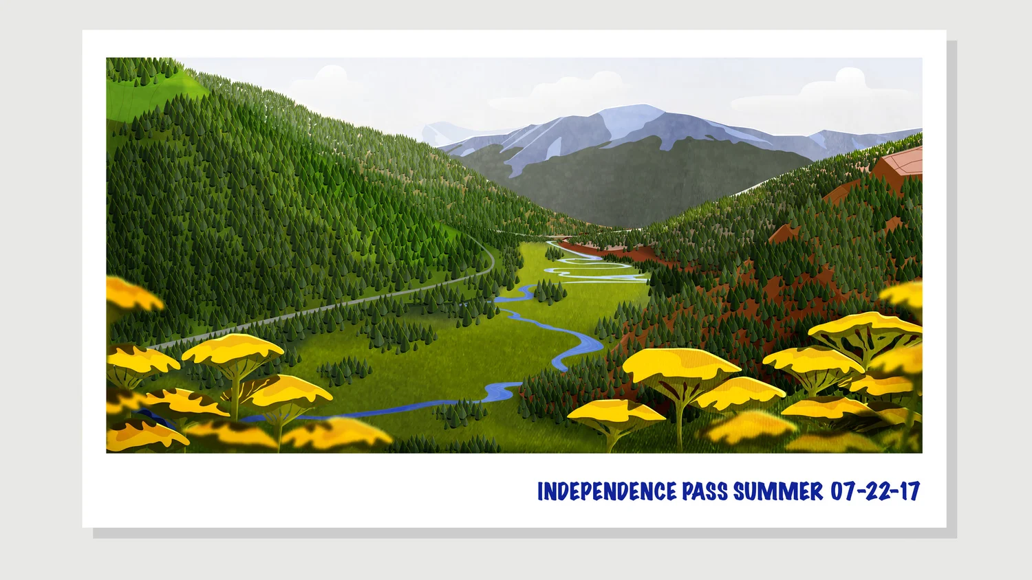 Illustration of Independence Pass